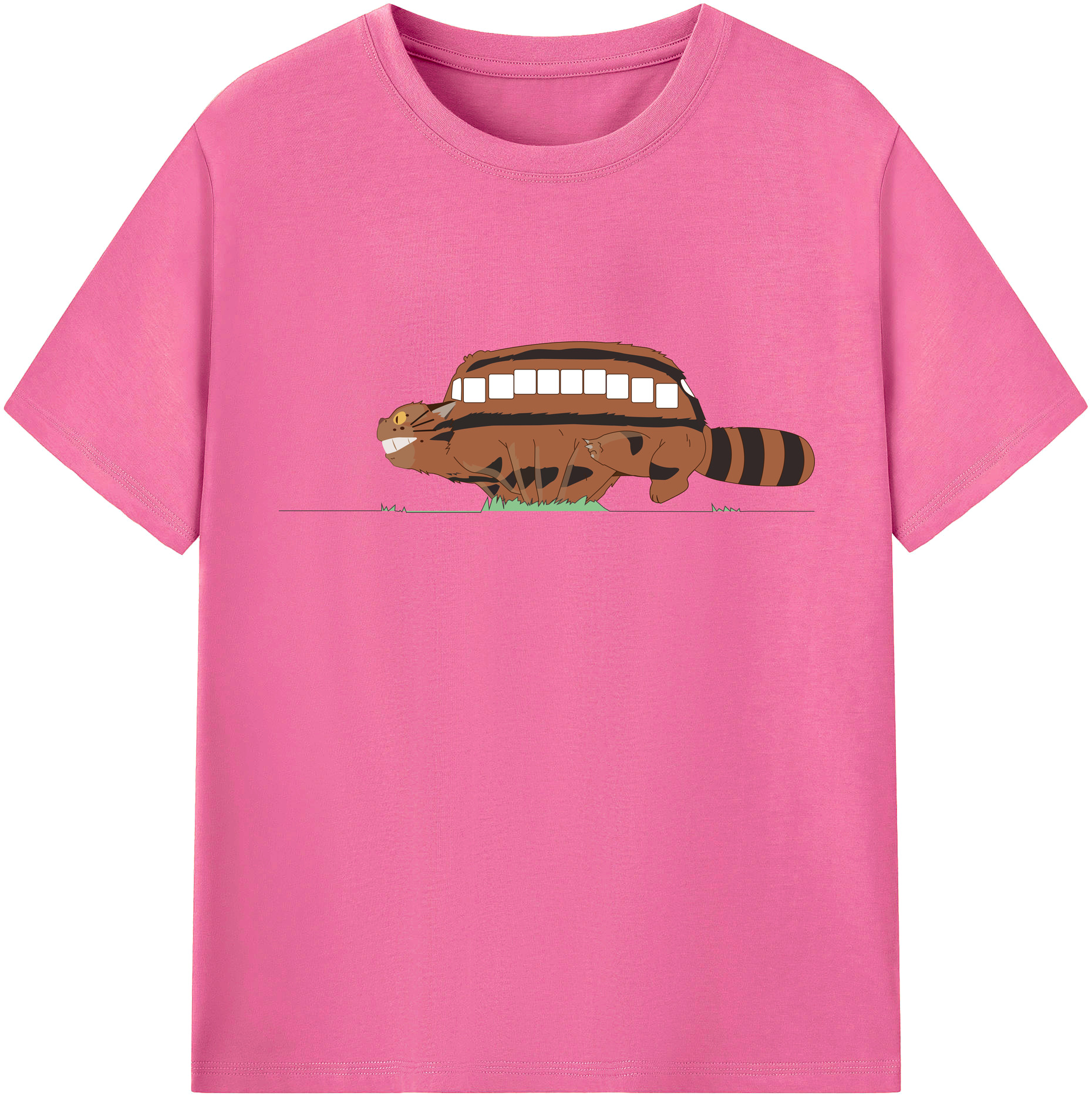 （画像用） となりのトトロ 草壁メイ 草壁サツキ My Neighbor Totoro Satsuki Kusakabe Mei Kusakabe レディースカジュアルプリントTシャツ（綿100％）